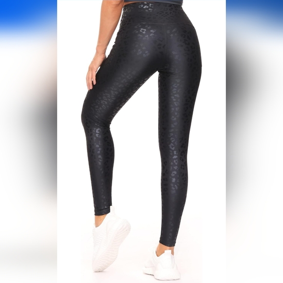 DRAGON FIT Women's Leggings High Waist Tummy Control Yoga Pants with Pockets - Picture 3 of 7